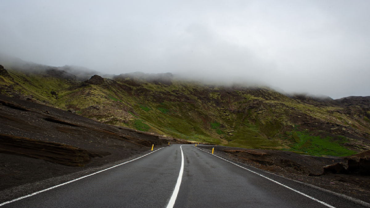 Empty highway road