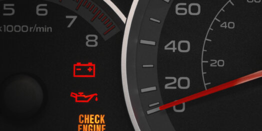 car with engine defect