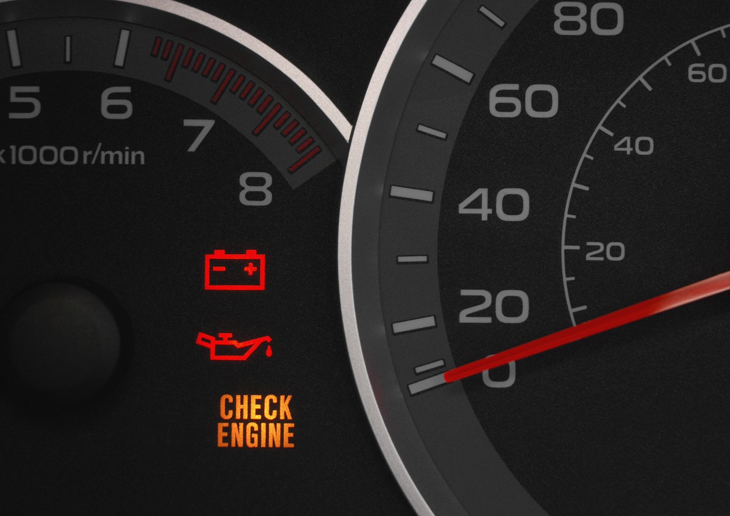 car with engine defect