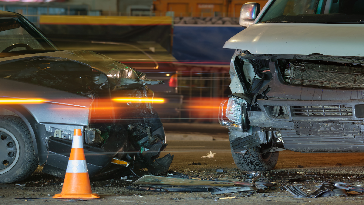 Head on car collision due to drunk driving