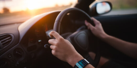 someone driving car