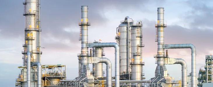 Oil refinery in North Dakota